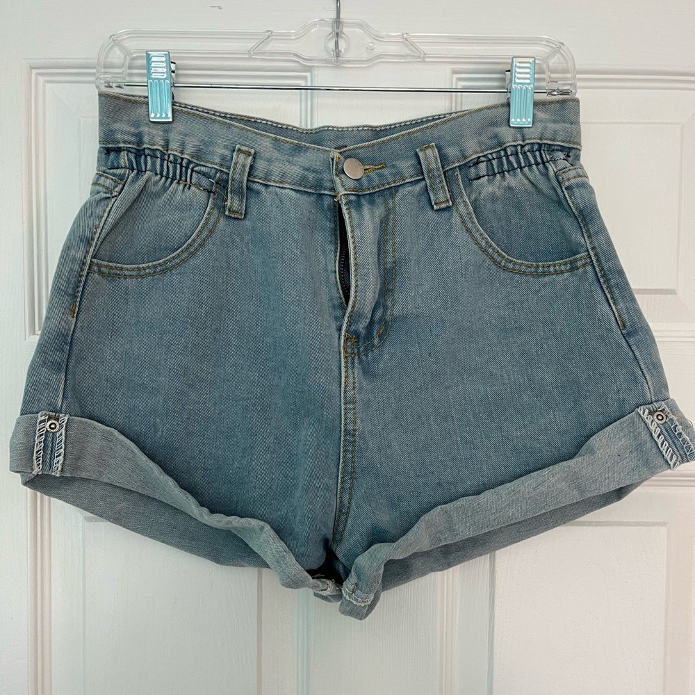 Light wash Denim Jean Shorts